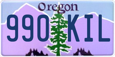 OR license plate 990KIL