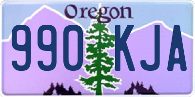 OR license plate 990KJA