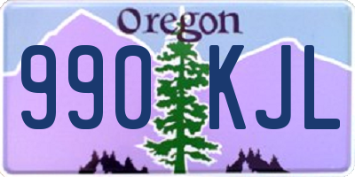 OR license plate 990KJL