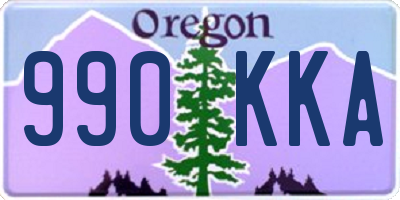 OR license plate 990KKA