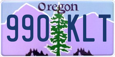 OR license plate 990KLT