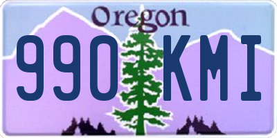 OR license plate 990KMI