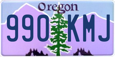 OR license plate 990KMJ
