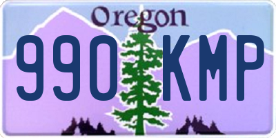 OR license plate 990KMP