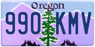 OR license plate 990KMV