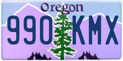 OR license plate 990KMX