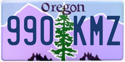 OR license plate 990KMZ