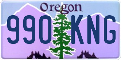 OR license plate 990KNG