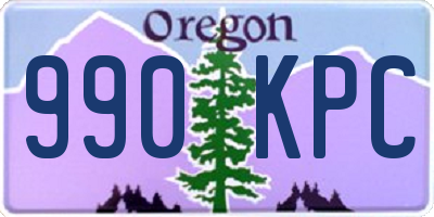 OR license plate 990KPC