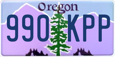 OR license plate 990KPP