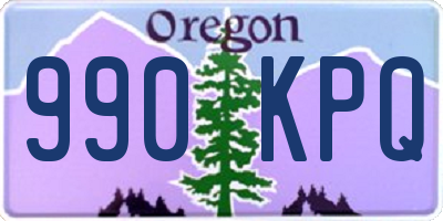 OR license plate 990KPQ