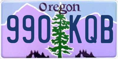 OR license plate 990KQB