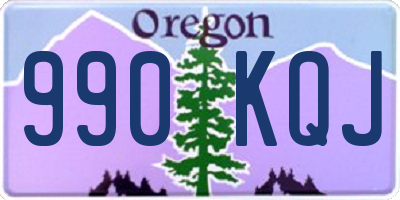 OR license plate 990KQJ