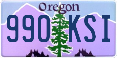 OR license plate 990KSI