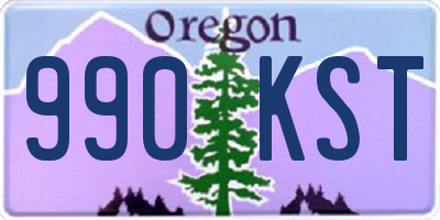 OR license plate 990KST