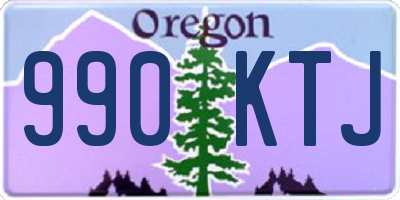 OR license plate 990KTJ