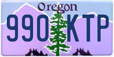 OR license plate 990KTP