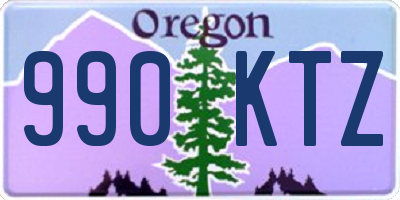 OR license plate 990KTZ