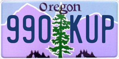 OR license plate 990KUP