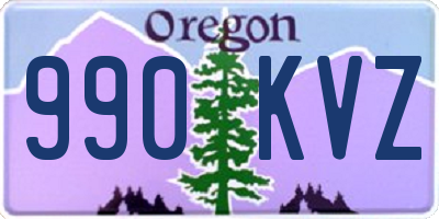 OR license plate 990KVZ