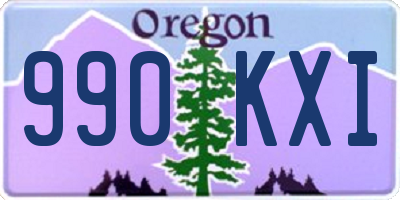 OR license plate 990KXI