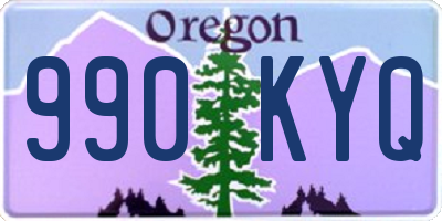 OR license plate 990KYQ