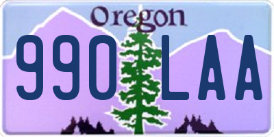 OR license plate 990LAA