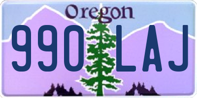 OR license plate 990LAJ