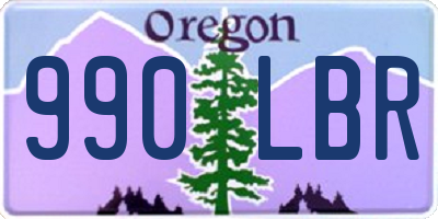 OR license plate 990LBR