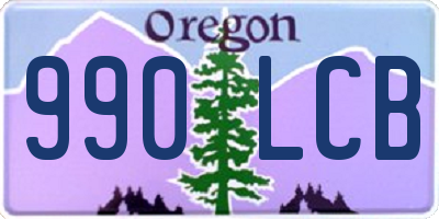 OR license plate 990LCB