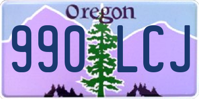 OR license plate 990LCJ