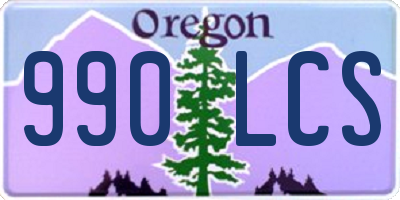 OR license plate 990LCS