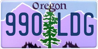 OR license plate 990LDG