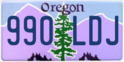 OR license plate 990LDJ