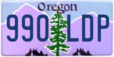 OR license plate 990LDP