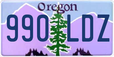 OR license plate 990LDZ