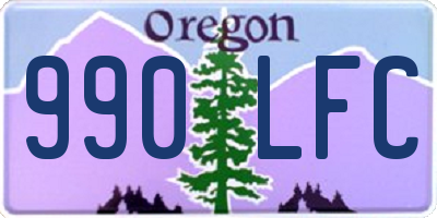 OR license plate 990LFC
