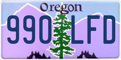 OR license plate 990LFD