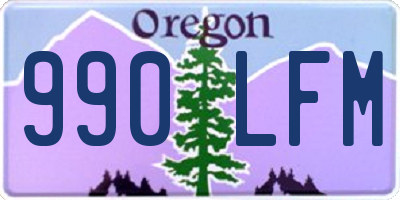 OR license plate 990LFM