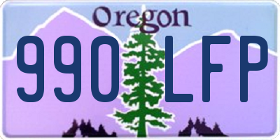 OR license plate 990LFP