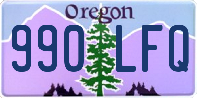 OR license plate 990LFQ
