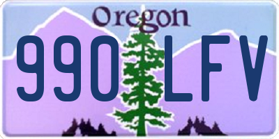 OR license plate 990LFV