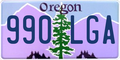OR license plate 990LGA