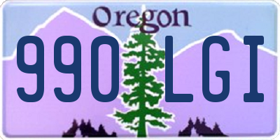 OR license plate 990LGI