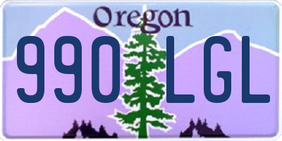 OR license plate 990LGL