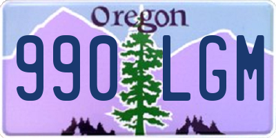 OR license plate 990LGM