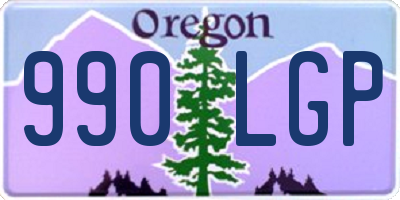 OR license plate 990LGP