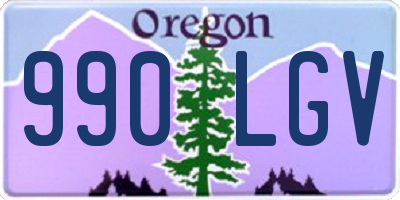 OR license plate 990LGV