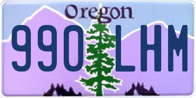 OR license plate 990LHM