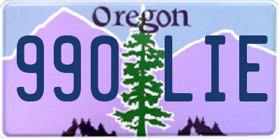 OR license plate 990LIE